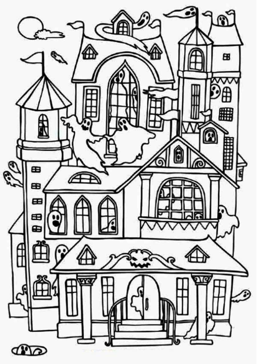 145 Dream House Coloring Pages Printable 76