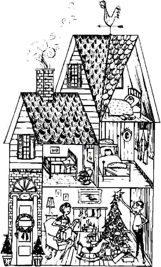 145 Dream House Coloring Pages Printable 86