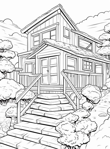 145 Dream House Coloring Pages Printable 96