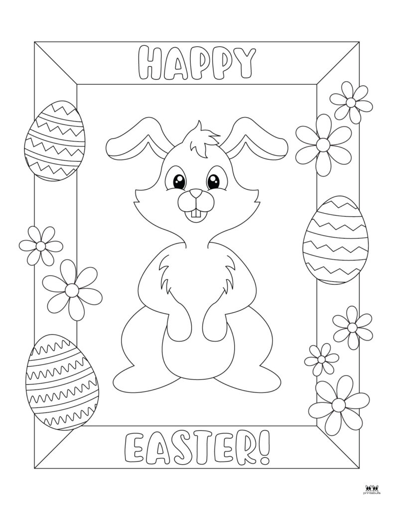 147 Happy Easter Coloring Pages Printable 10