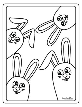 147 Happy Easter Coloring Pages Printable 105