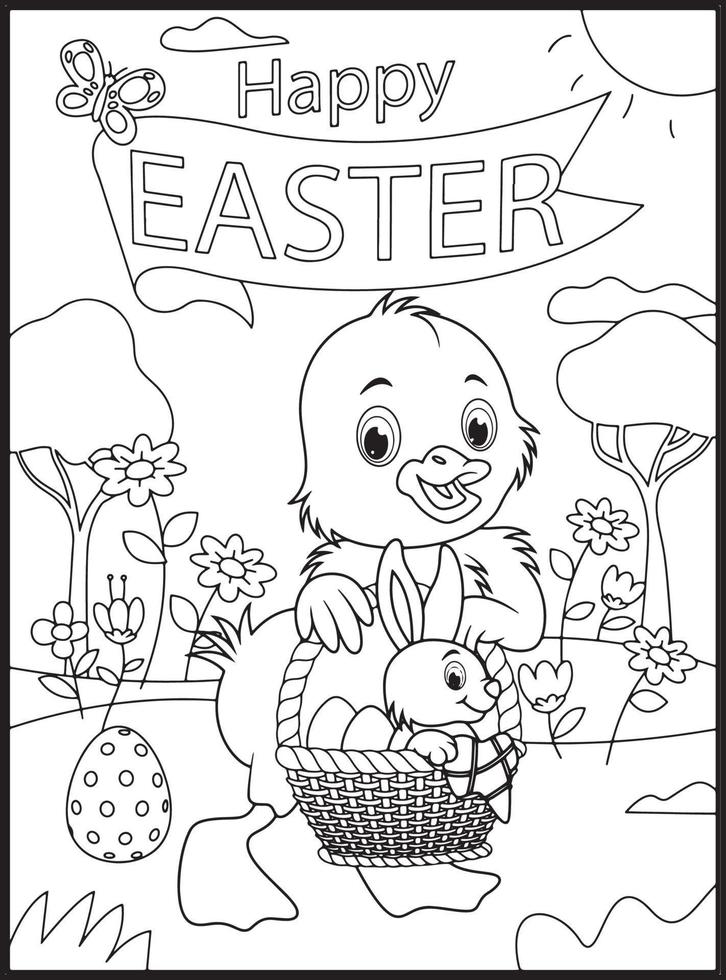 147 Happy Easter Coloring Pages Printable 11