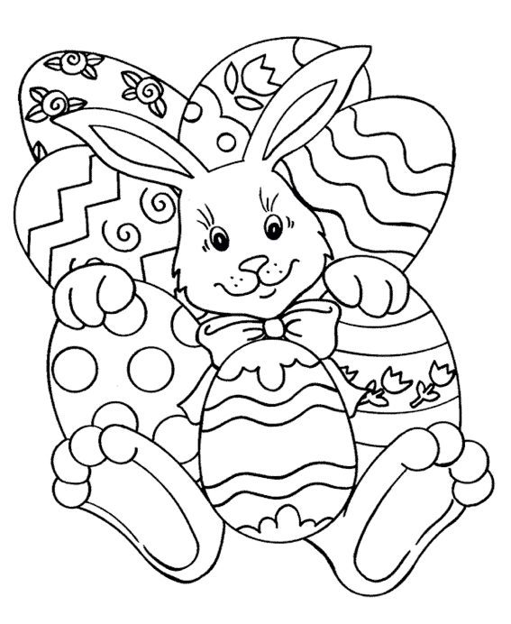 147 Happy Easter Coloring Pages Printable 115