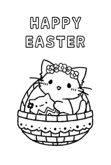 147 Happy Easter Coloring Pages Printable 118