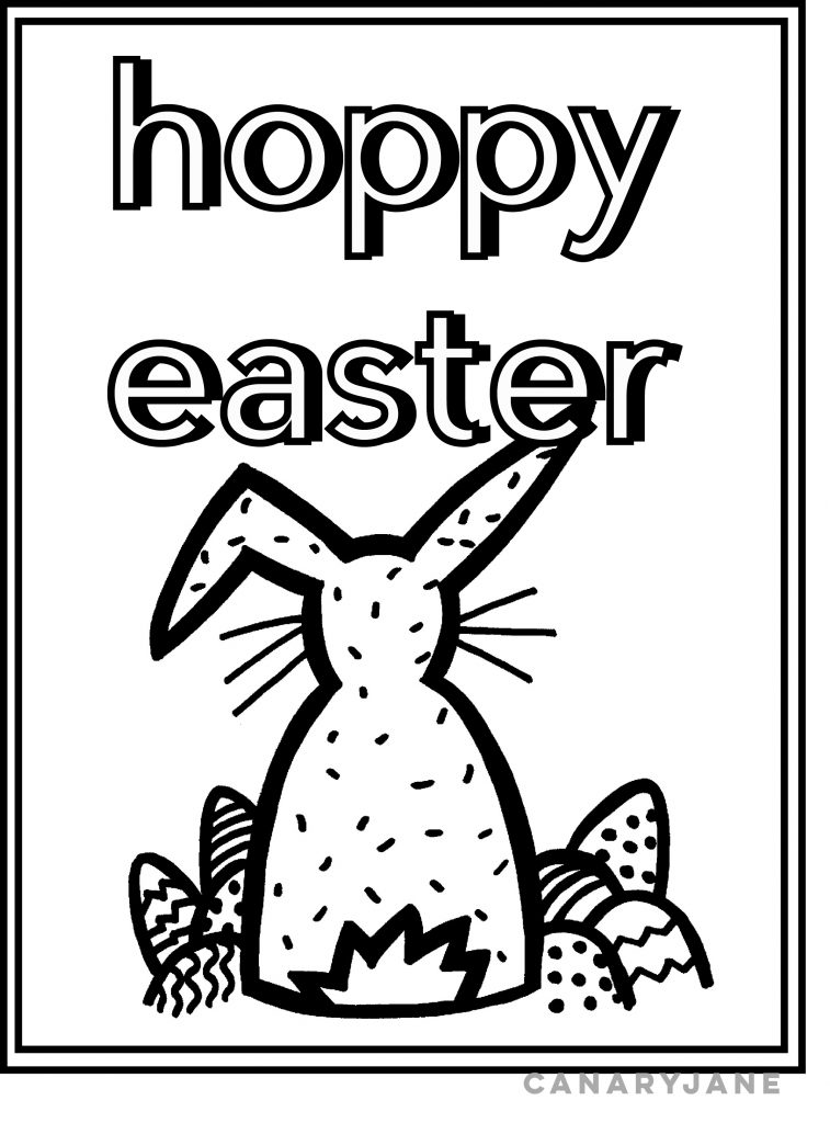 147 Happy Easter Coloring Pages Printable 12