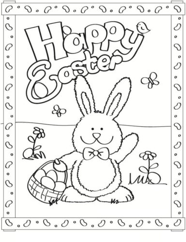 147 Happy Easter Coloring Pages Printable 126