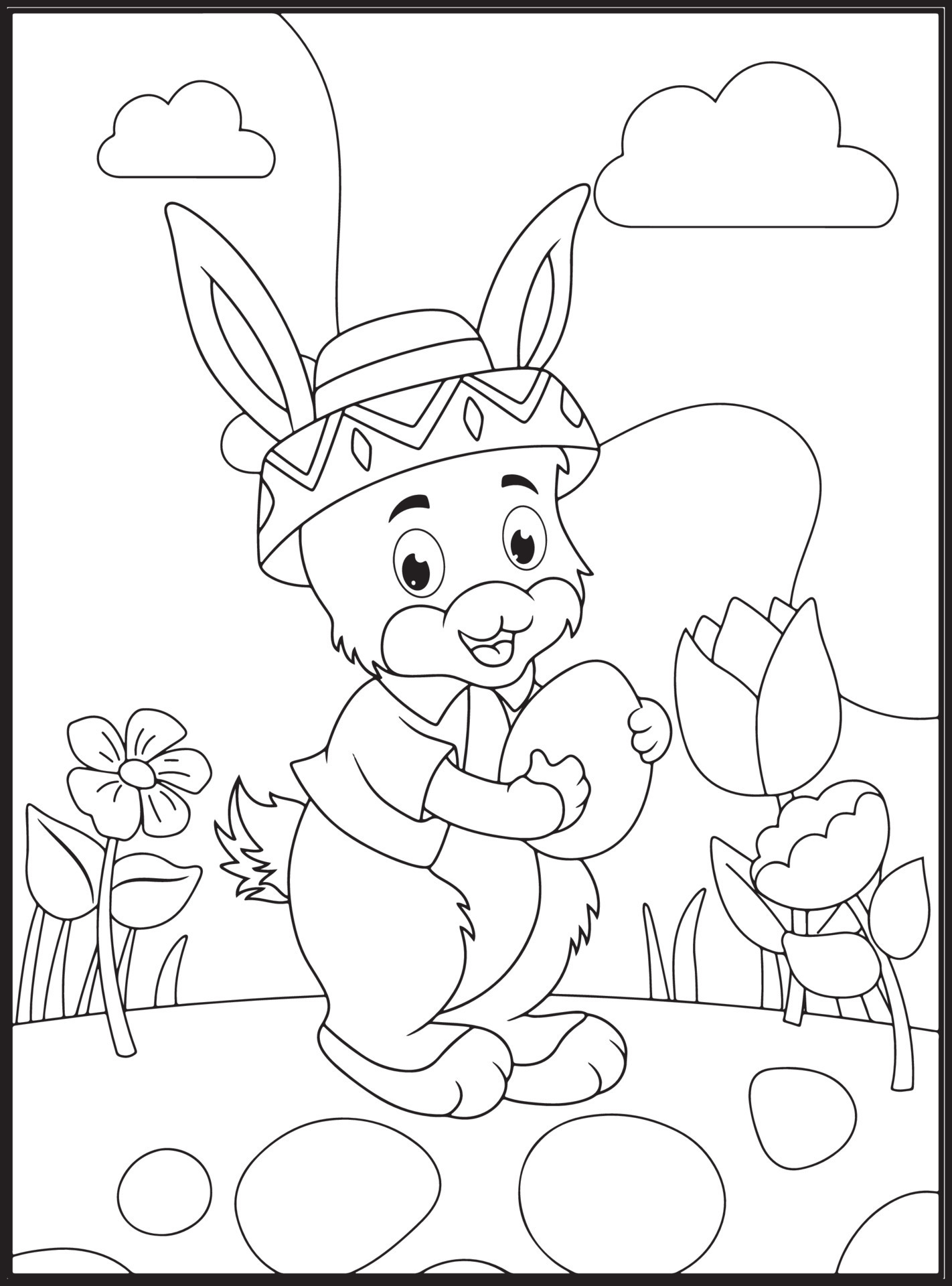 147 Happy Easter Coloring Pages Printable 129