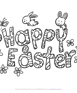 147 Happy Easter Coloring Pages Printable 131