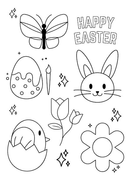 147 Happy Easter Coloring Pages Printable 135