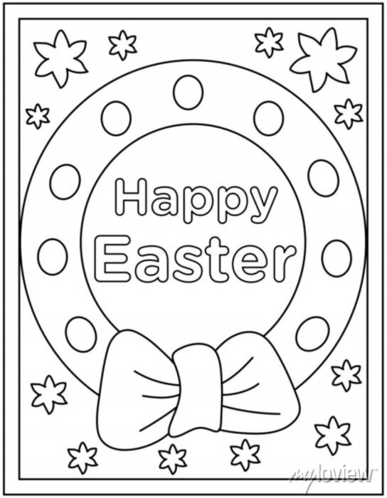 147 Happy Easter Coloring Pages Printable 15