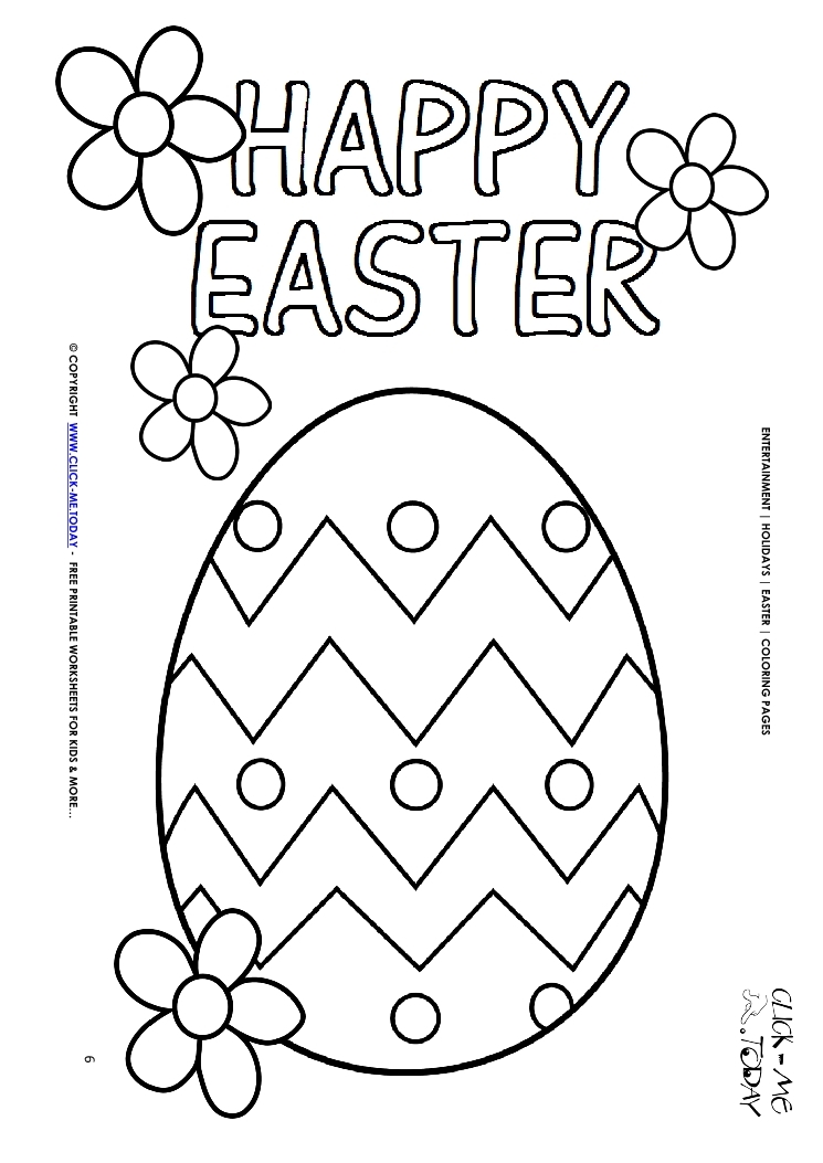 147 Happy Easter Coloring Pages Printable 19