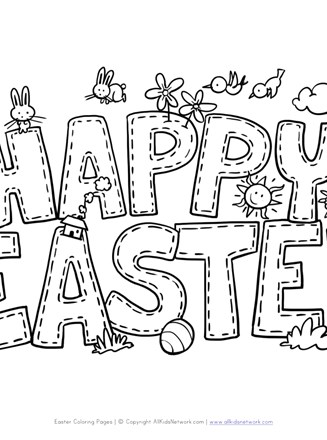 147 Happy Easter Coloring Pages Printable 34