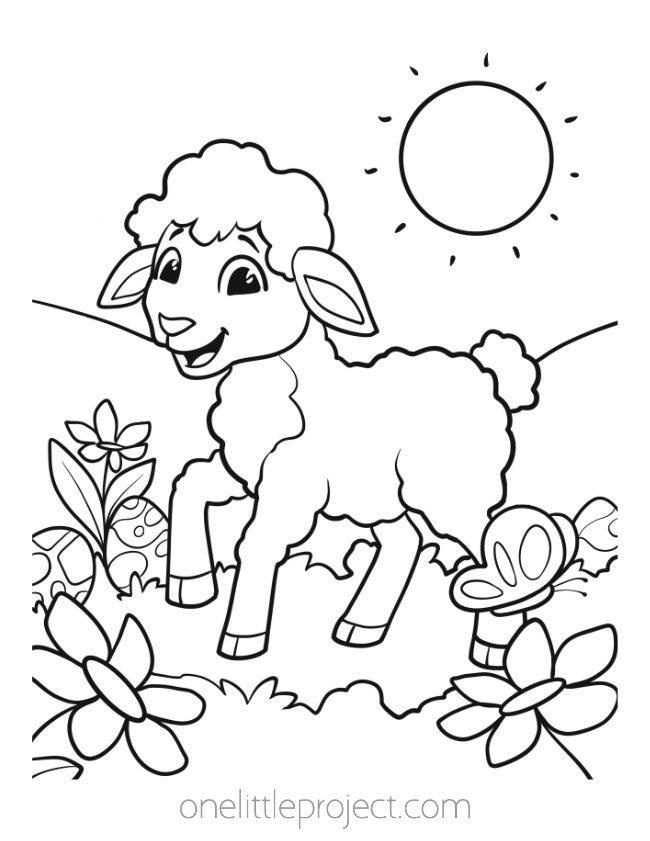 147 Happy Easter Coloring Pages Printable 35