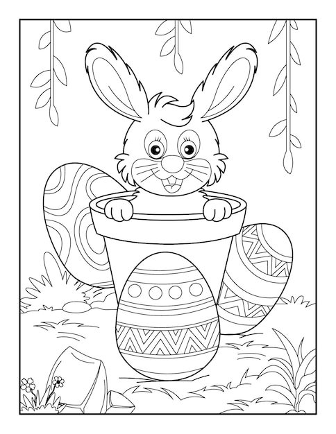 147 Happy Easter Coloring Pages Printable 40