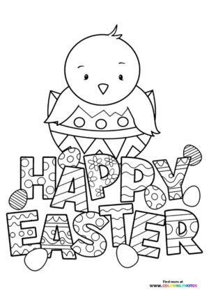 147 Happy Easter Coloring Pages Printable 46