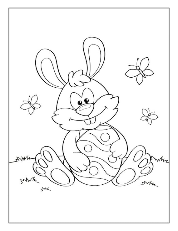 147 Happy Easter Coloring Pages Printable 47