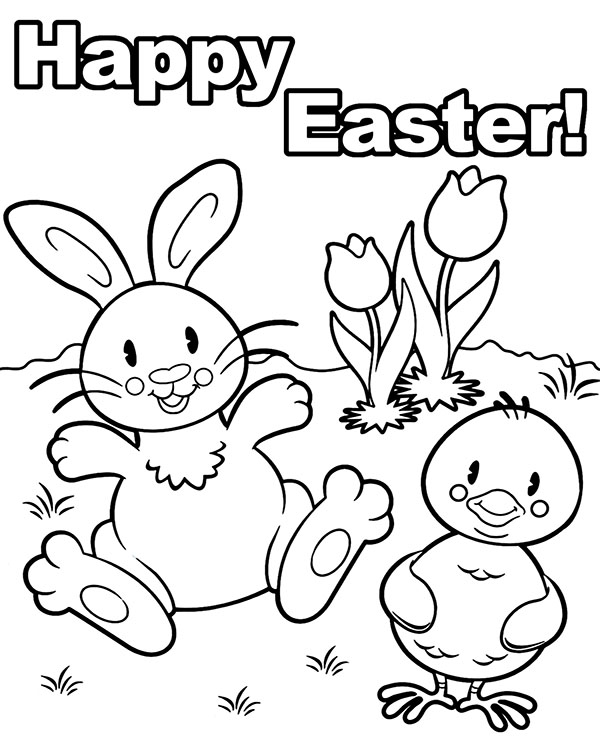 147 Happy Easter Coloring Pages Printable 5