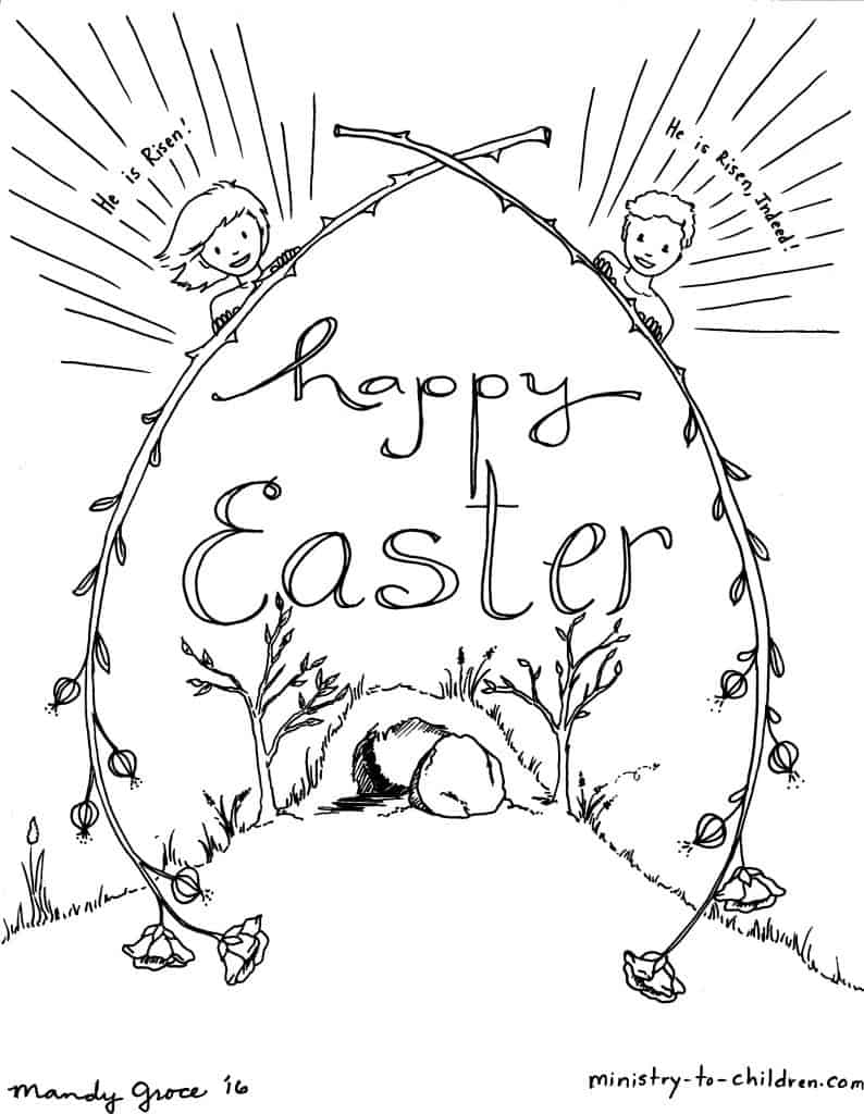 147 Happy Easter Coloring Pages Printable 54