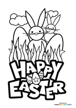 147 Happy Easter Coloring Pages Printable 61