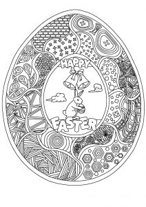 147 Happy Easter Coloring Pages Printable 64