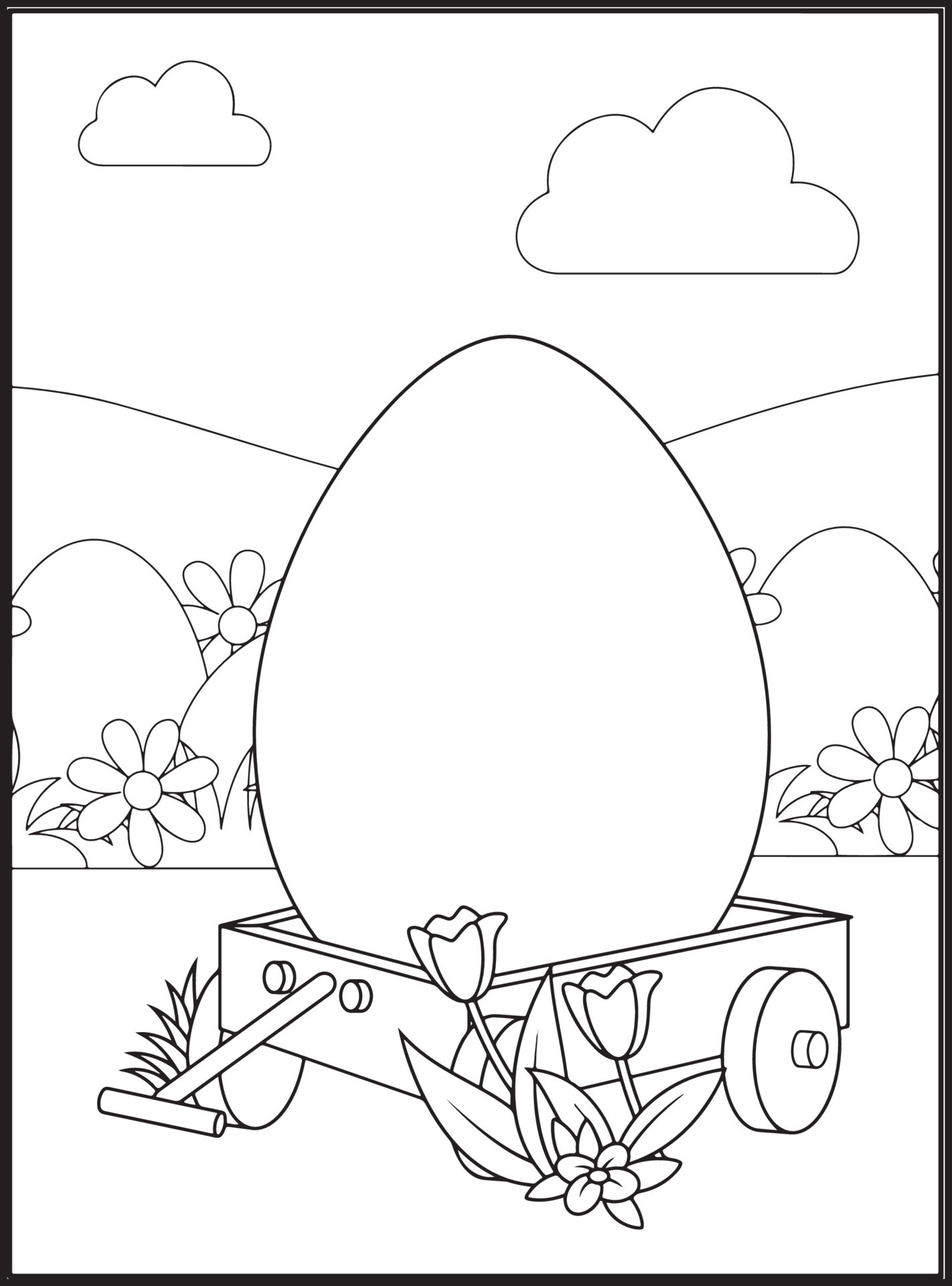 147 Happy Easter Coloring Pages Printable 68