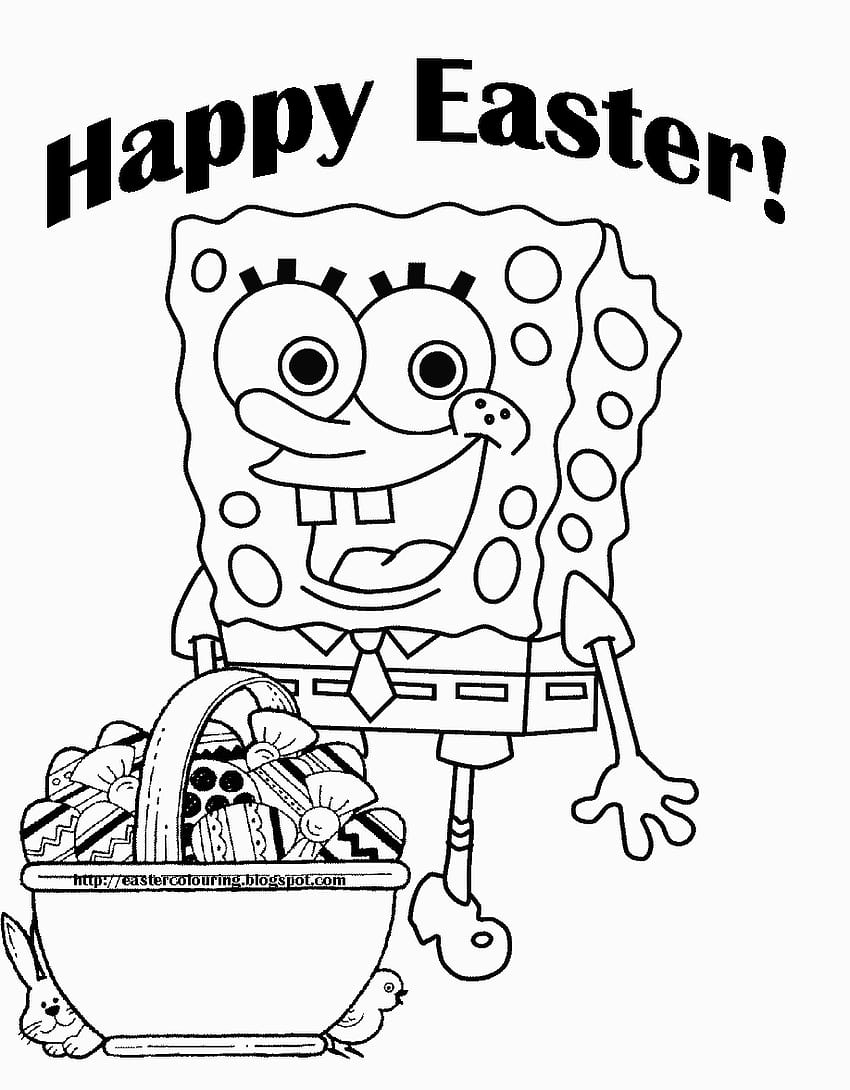 147 Happy Easter Coloring Pages Printable 72