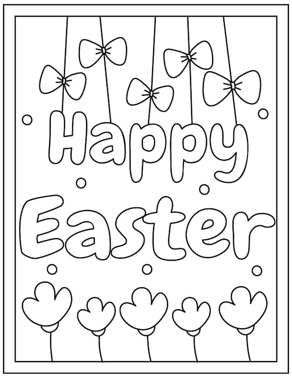 147 Happy Easter Coloring Pages Printable 75