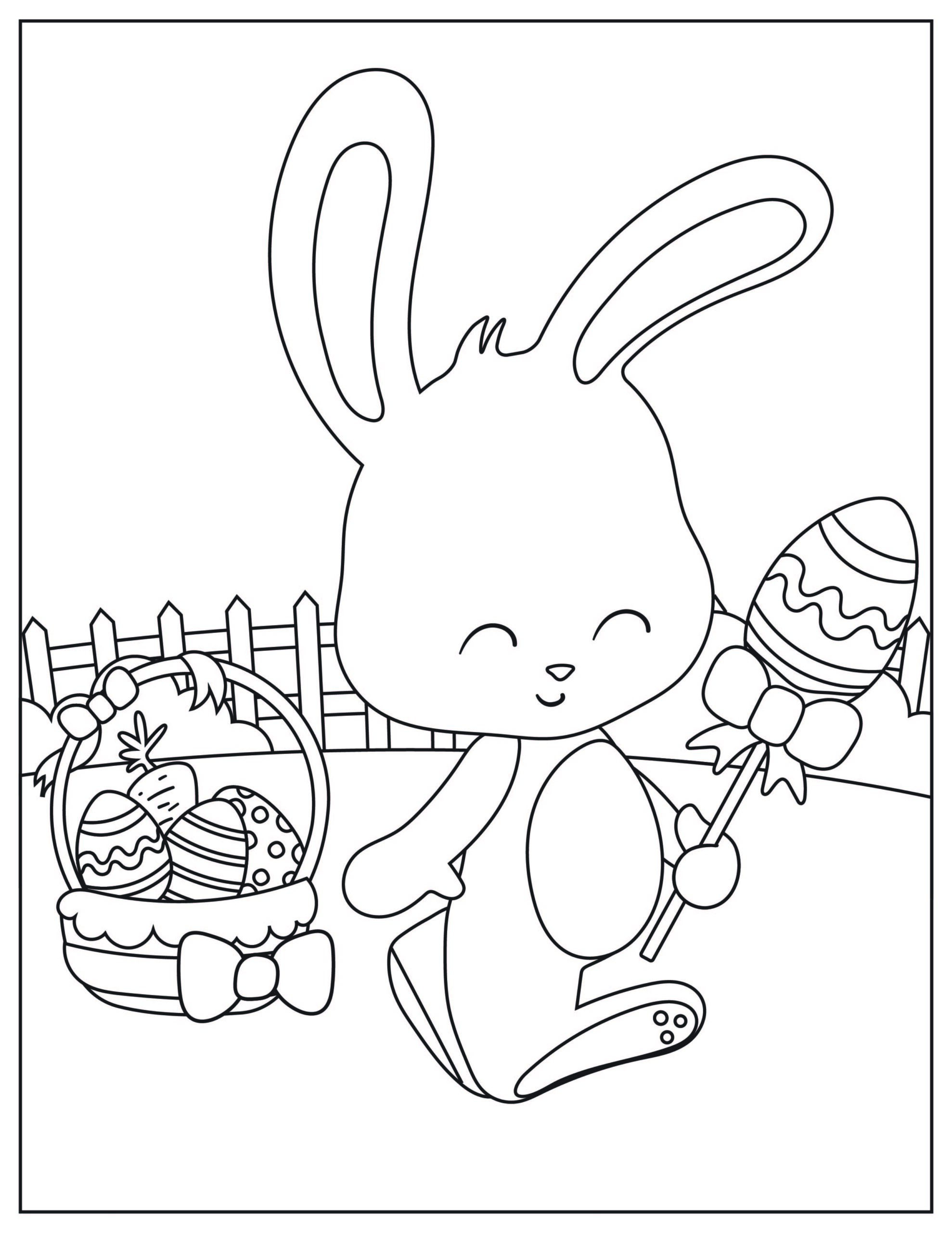 147 Happy Easter Coloring Pages Printable 80