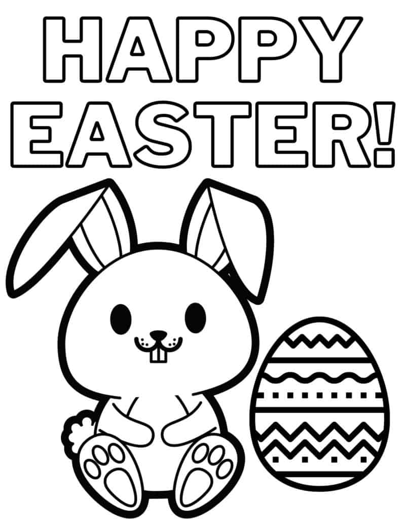 147 Happy Easter Coloring Pages Printable 88