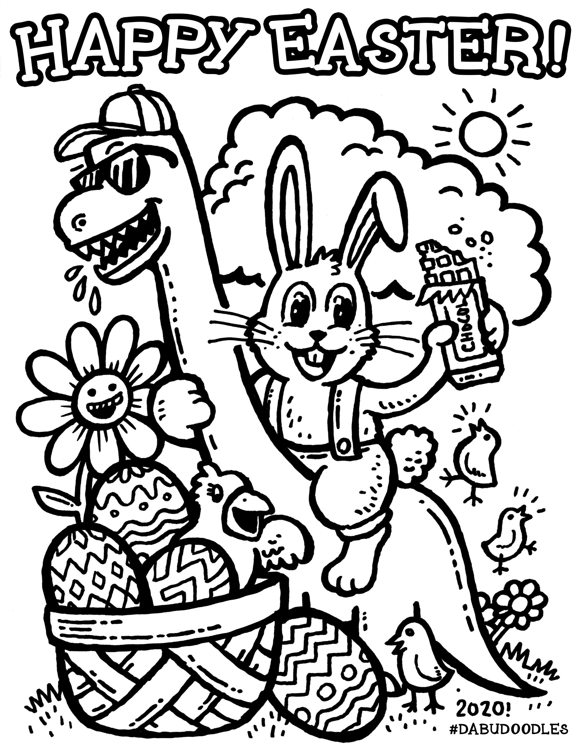 147 Happy Easter Coloring Pages Printable 9