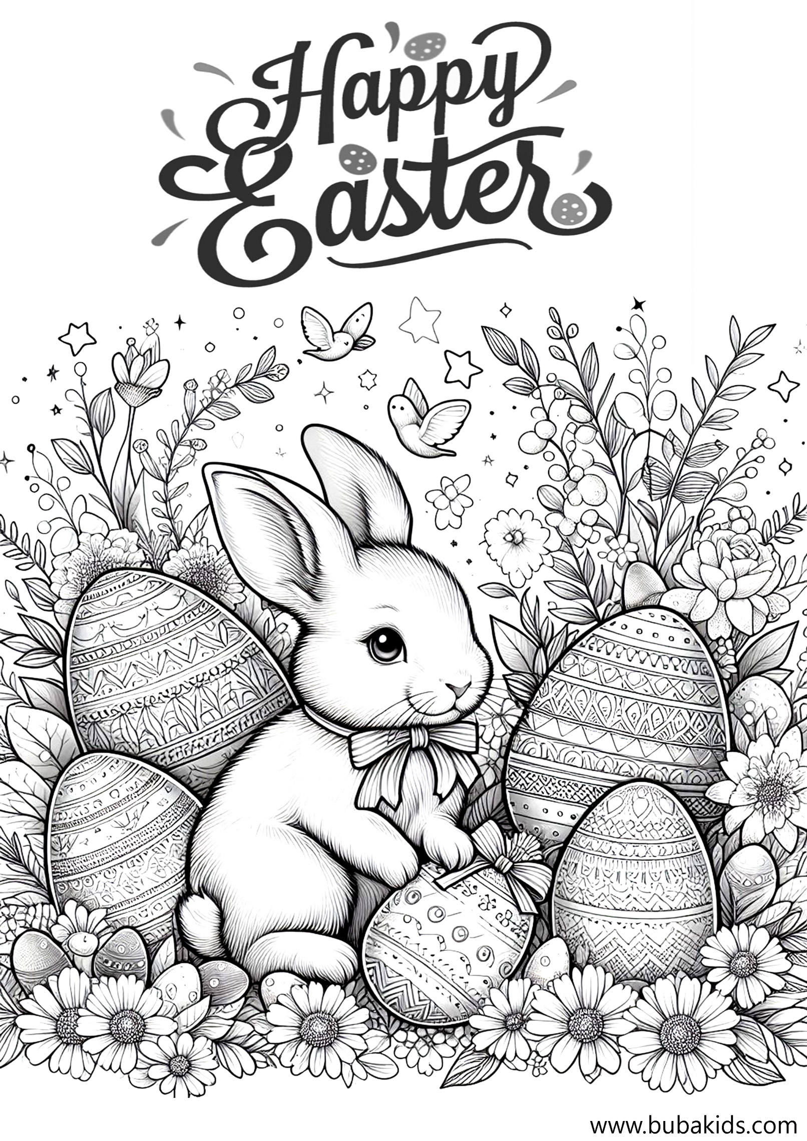 147 Happy Easter Coloring Pages Printable 91