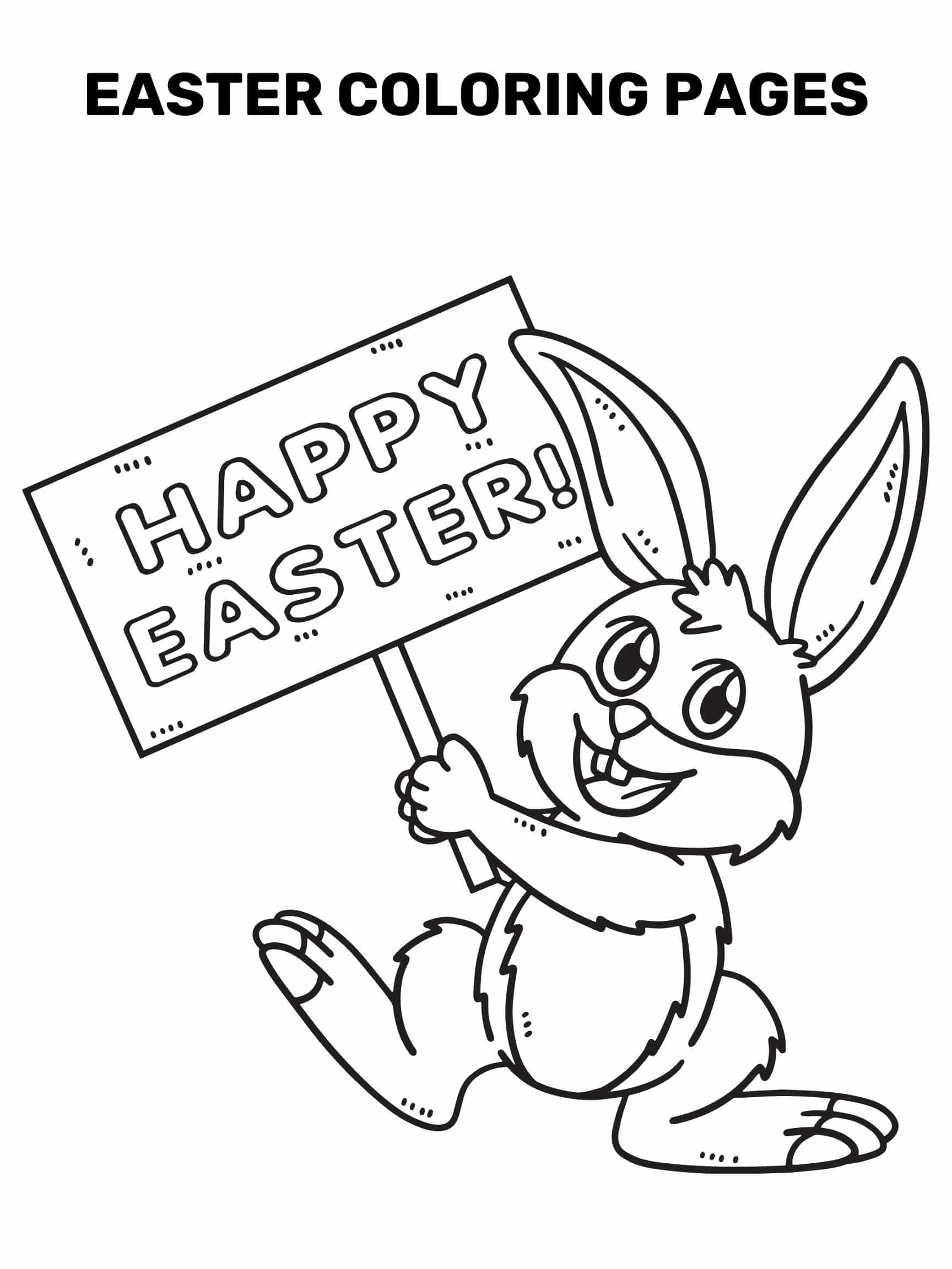 147 Happy Easter Coloring Pages Printable 92