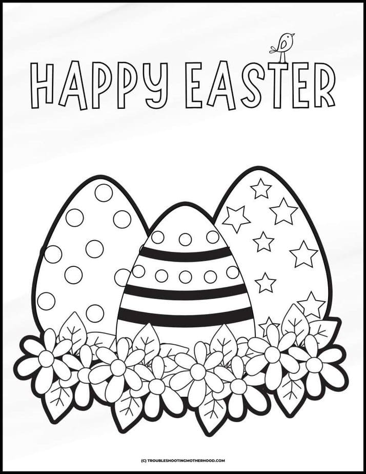 147 Happy Easter Coloring Pages Printable 97