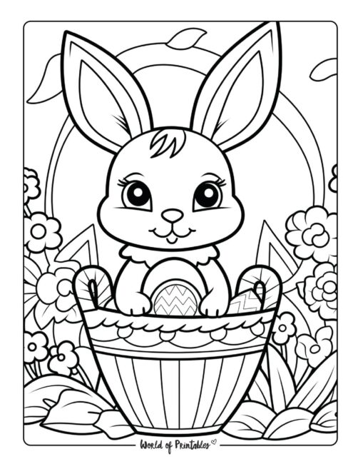 147 Happy Easter Coloring Pages Printable 98