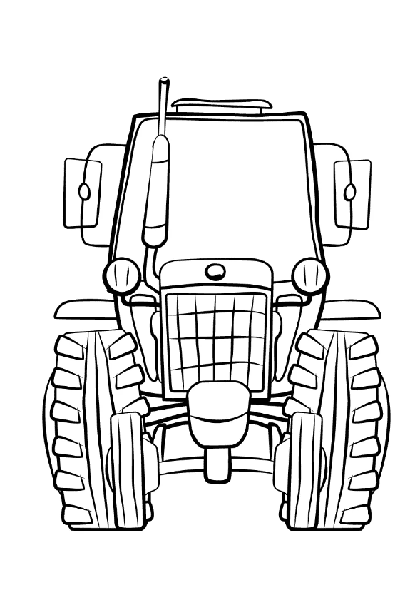 150+ Color Page Tractor Printable 105