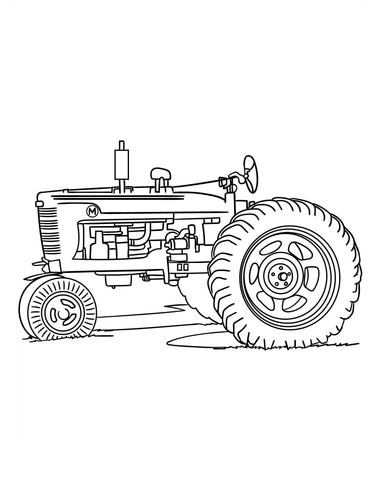 150+ Color Page Tractor Printable 11