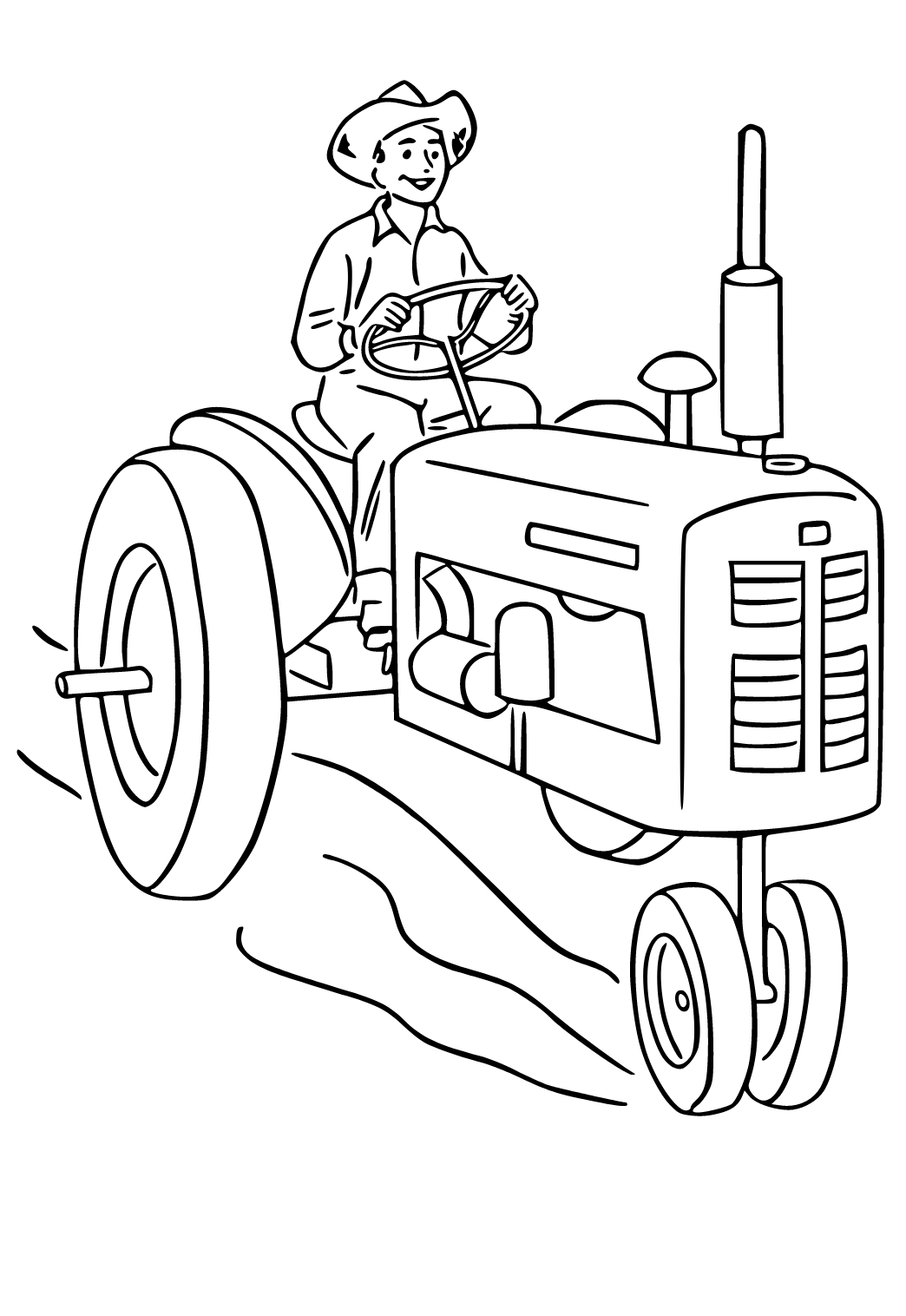 150+ Color Page Tractor Printable 111