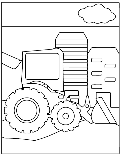 150+ Color Page Tractor Printable 117