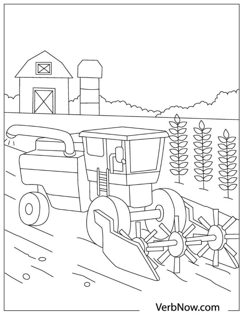 150+ Color Page Tractor Printable 121