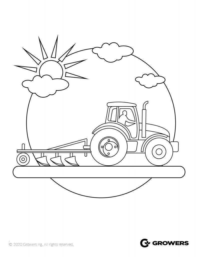 150+ Color Page Tractor Printable 128