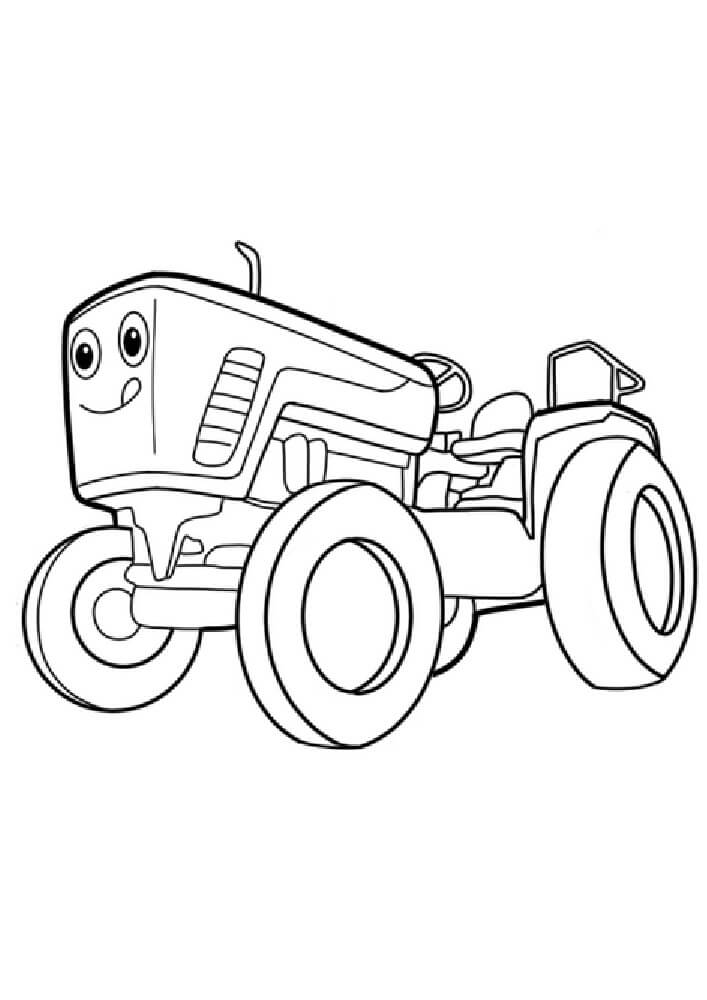 150+ Color Page Tractor Printable 134