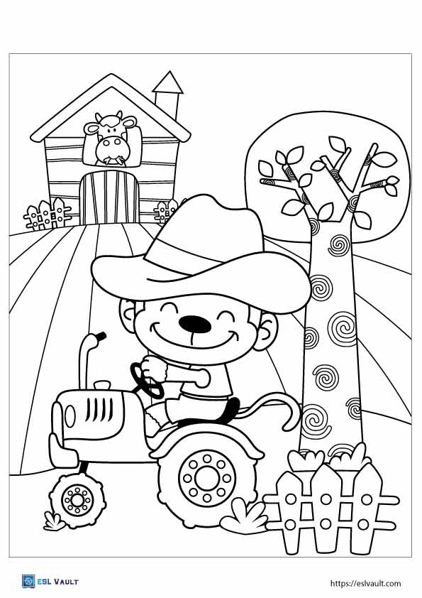 150+ Color Page Tractor Printable 151