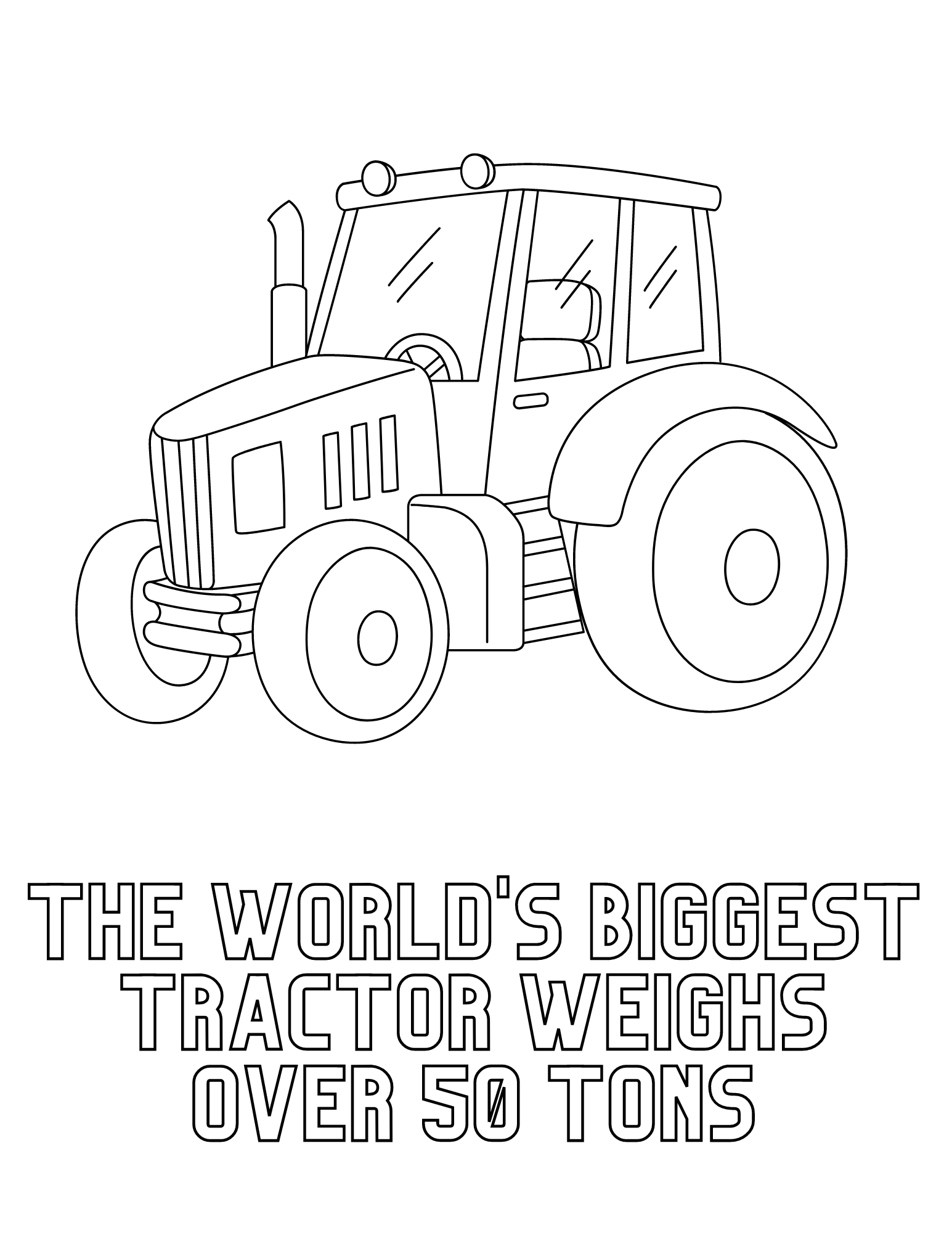 150+ Color Page Tractor Printable 19