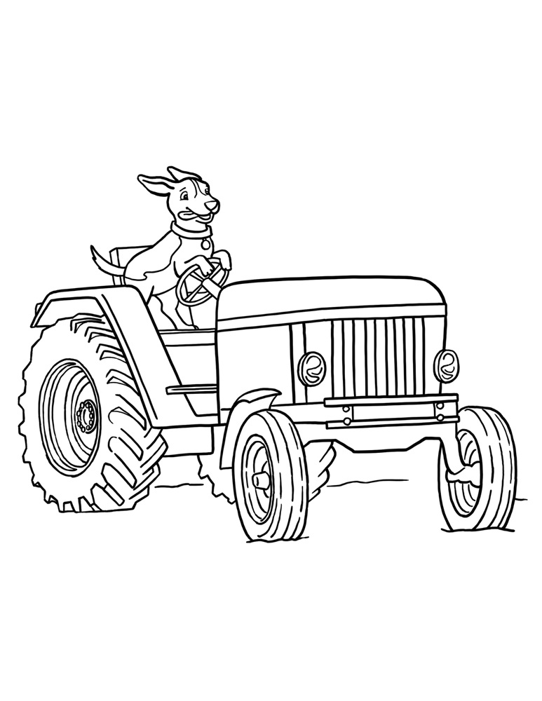 150+ Color Page Tractor Printable 2