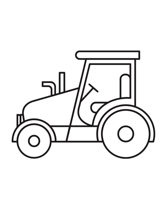 150+ Color Page Tractor Printable 20