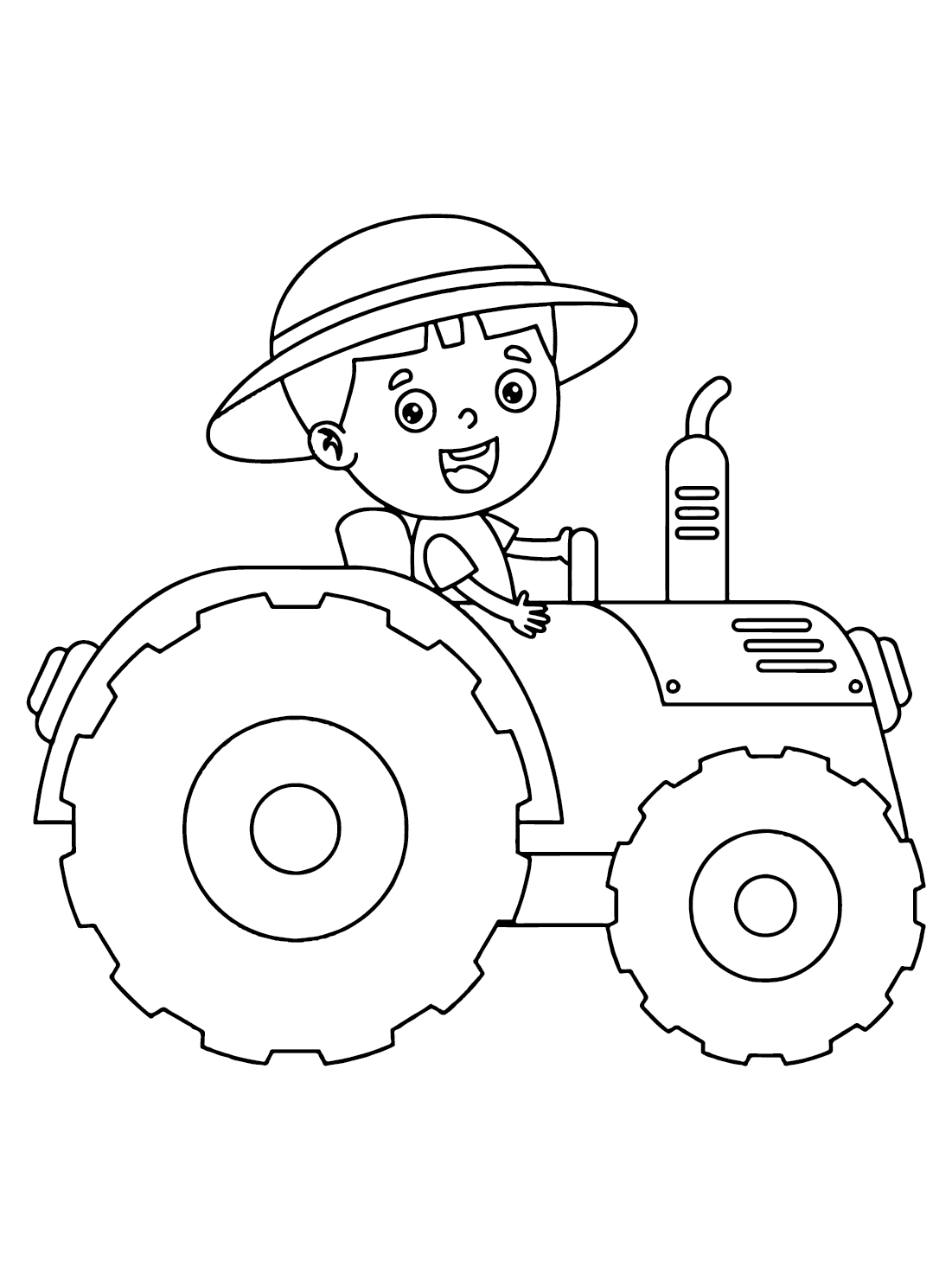 150+ Color Page Tractor Printable 21