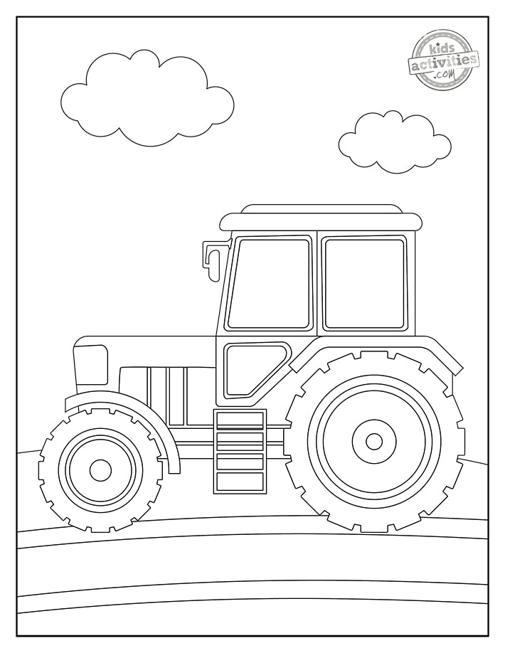 150+ Color Page Tractor Printable 23