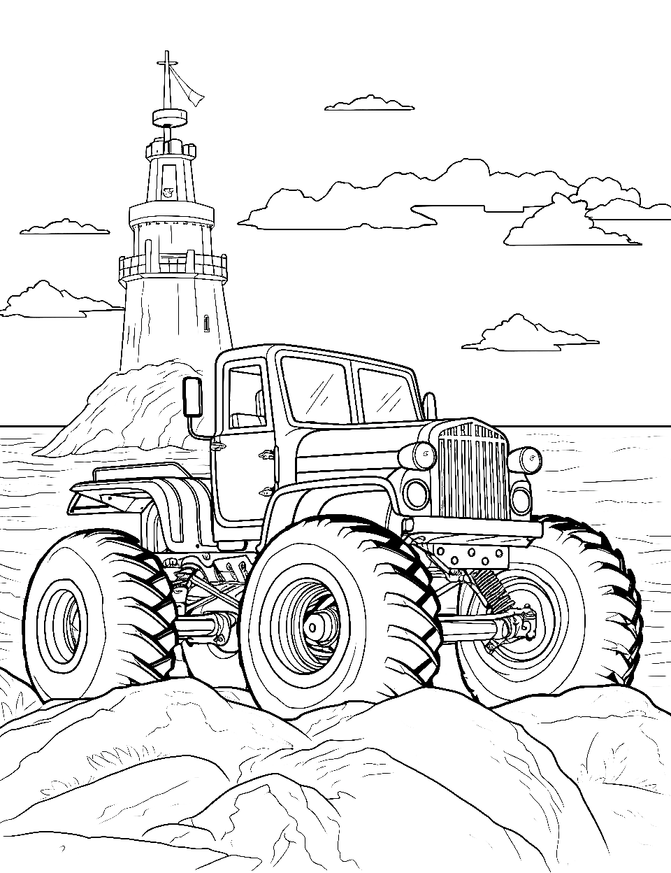 150+ Color Page Tractor Printable 26