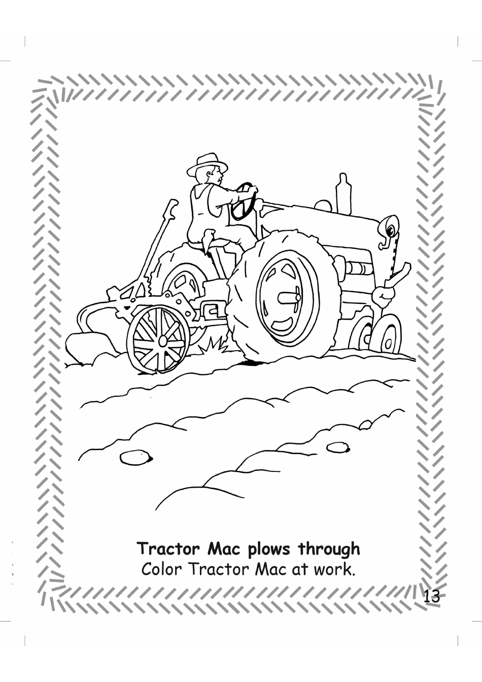 150+ Color Page Tractor Printable 29