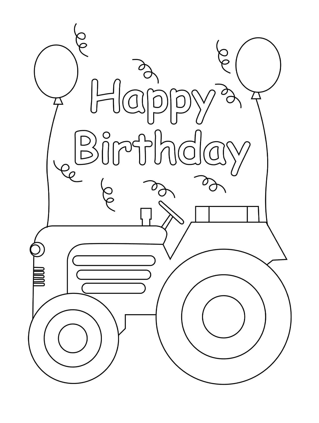 150+ Color Page Tractor Printable 31